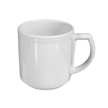 Becher mit Henkel 0,25 l Vitalis rot-grau 34440