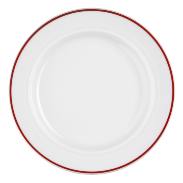 Teller flach 20 cm Vitalis rote Linie 11484