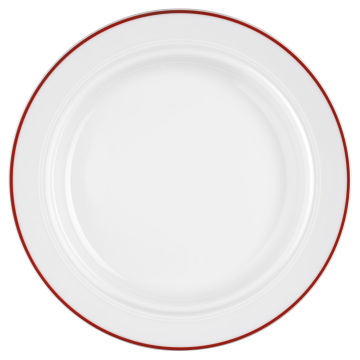 Teller flach 25,5 cm Vitalis rote Linie 11484