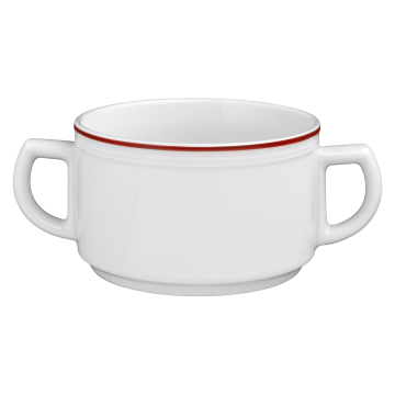 Obere zur Suppentasse 0,35 l Vitalis rote Linie 11484