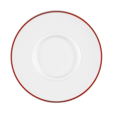 Untertasse 1  15,5 cm Vitalis rote Linie 11484