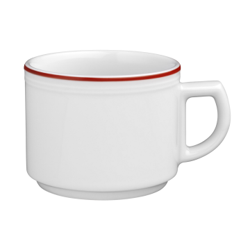 Obertasse 1  0,18 l Vitalis rote Linie 11484