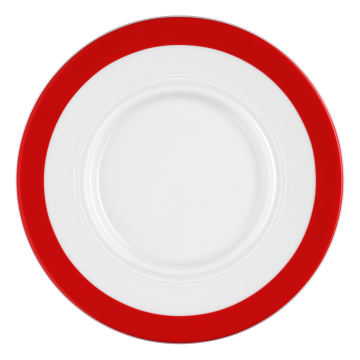 Untere zur Suppentasse 17,5 cm Vitalis rotes Band 34193