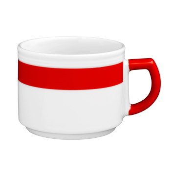 Obertasse 1  0,18 l Vitalis rotes Band 34193