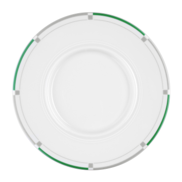 Untertasse 1  15,5 cm Vitalis grün-grau 34281