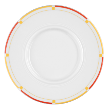 Untere zur Suppentasse 17,5 cm Vitalis dunkelgelb-rot 34290