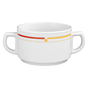Obere zur Suppentasse 0,35 l Vitalis dunkelgelb-rot 34290