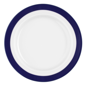 Teller flach 20 cm Vitalis blaues Band 34708