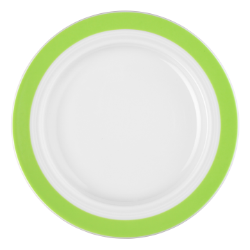 Teller flach 20 cm Vitalis grünes Band 34927