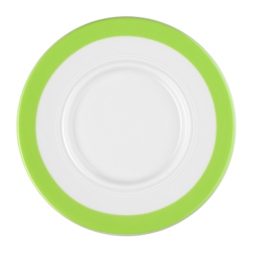 Untertasse 1  15,5 cm Vitalis grünes Band 34927
