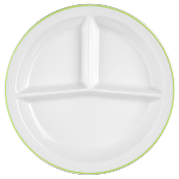 V219 IM_Platte rund 3 tlg. 25,5 cm Vitalis grünes Band 34927