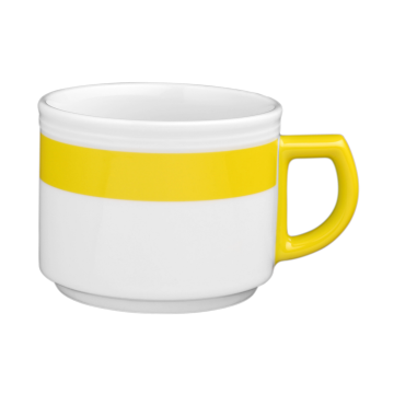 Obertasse 1  0,18 l Vitalis gelbes Band 34928