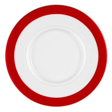 Untere zur Suppentasse 17,5 cm Vitalis dunkelrotes Band 34929