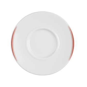 Untertasse 1  15,5 cm Vitalis hellrote Lanze 57084