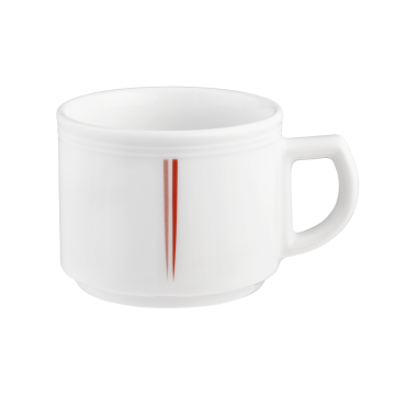 Obertasse 1  0,18 l Vitalis hellrote Lanze 57084