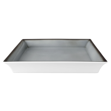 Bowl 5180  35x35x5 cm Buffet-Gourmet grau 57124