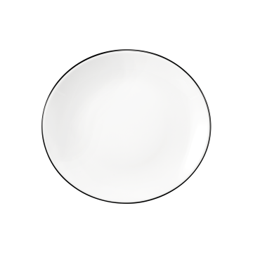 Frühstücksteller oval 5234  21 cm Modern Life Black Line 10826