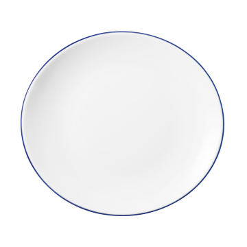 Speiseteller oval 5195  25 cm Modern Life Blue Line 10873