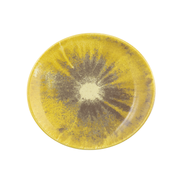 Speiseteller oval 5195  25 cm Modern Life Batik Kurkuma 58268