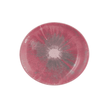 Frühstücksteller oval 5234  21 cm Modern Life Batik Hibiskus 58269