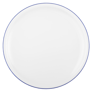 Speiseteller rund 25,5 cm Compact Blaurand 10795