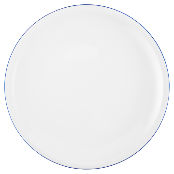 Speiseteller rund 27 cm Compact Blaurand 10795