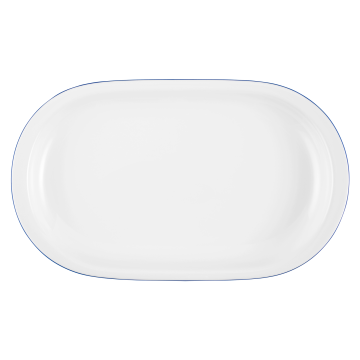 Servierplatte oval 33x20 cm Compact Blaurand 10795
