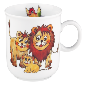 Becher mit Henkel 0,25 l Compact Bunte Tierwelt 25179