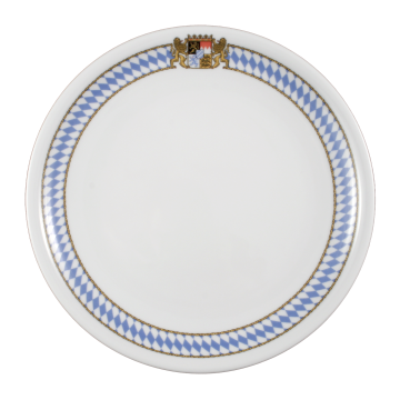 Speiseteller rund 25,5 cm Compact Bayern 27110