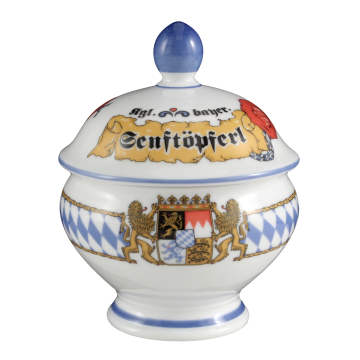 Senftopf mit Deckel 0,18 l Compact Bayern 27110