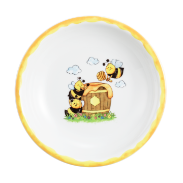 Suppenteller rund 20 cm Compact Fleißige Bienen 65152