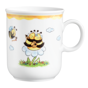 Becher mit Henkel 0,25 l Compact Fleißige Bienen 65152