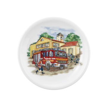 Frühstücksteller rund 19 cm Compact Blaulicht 65501