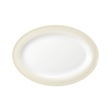 Platte oval 25 cm Blues Sandbeige 57719