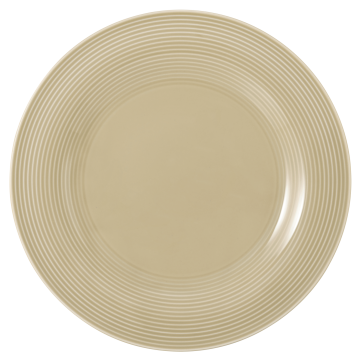 Speiseteller rund 27,5 cm Beat Sandbeige uni