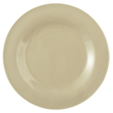 Teller flach 30 cm Beat Sandbeige uni