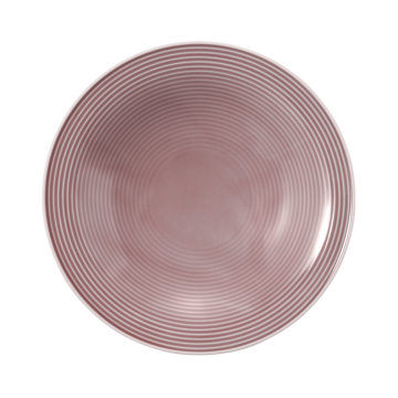 Suppenteller rund 22,5 cm Beat Altrosa uni