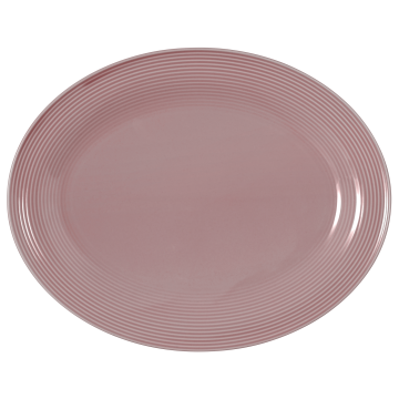 Servierplatte oval 35x28 cm Beat Altrosa uni