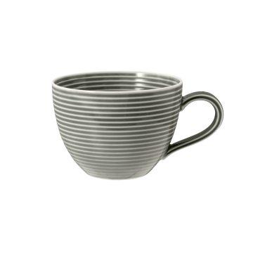 Kaffeeobertasse 0,26 l mit Relief Beat Perlgrau uni