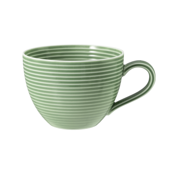 Kaffeeobertasse 0,26 l mit Relief Beat Salbeigrün uni