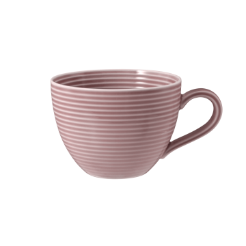 Kaffeeobertasse 0,26 l mit Relief Beat Altrosa uni