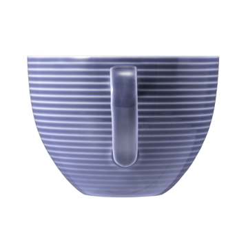 Milchkaffeeobertasse 0,35 l mit Relief Beat Fliederblau uni