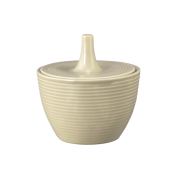 Zuckerdose 0,27 l mit Relief Beat Sandbeige uni