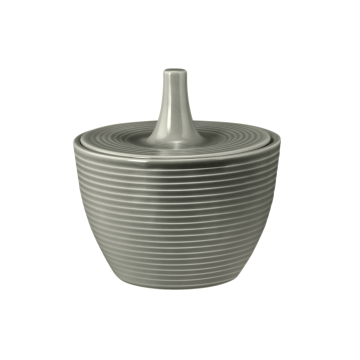 Zuckerdose 0,27 l mit Relief Beat Perlgrau uni