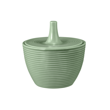 Zuckerdose 0,27 l mit Relief Beat Salbeigrün uni