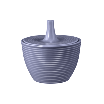 Zuckerdose 0,27 l mit Relief Beat Fliederblau uni