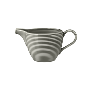 Milchkännchen 0,29 l mit Relief Beat Perlgrau uni