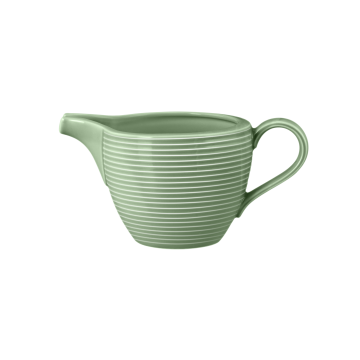 Milchkännchen 0,29 l mit Relief Beat Salbeigrün uni