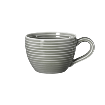 Espressoobertasse 0,11 l mit Relief Beat Perlgrau uni