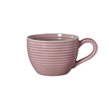 Espressoobertasse 0,11 l mit Relief Beat Altrosa uni